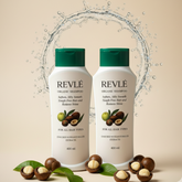 Revlé Organic Shampoo | Macadamia & Botanical Extracts for Silky, Smooth & Strong Hair - 400ml 2 Bottle Deal