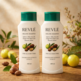 Revlé Organic Shampoo | Macadamia & Botanical Extracts for Silky, Smooth & Strong Hair - 400ml 2 Bottle Deal